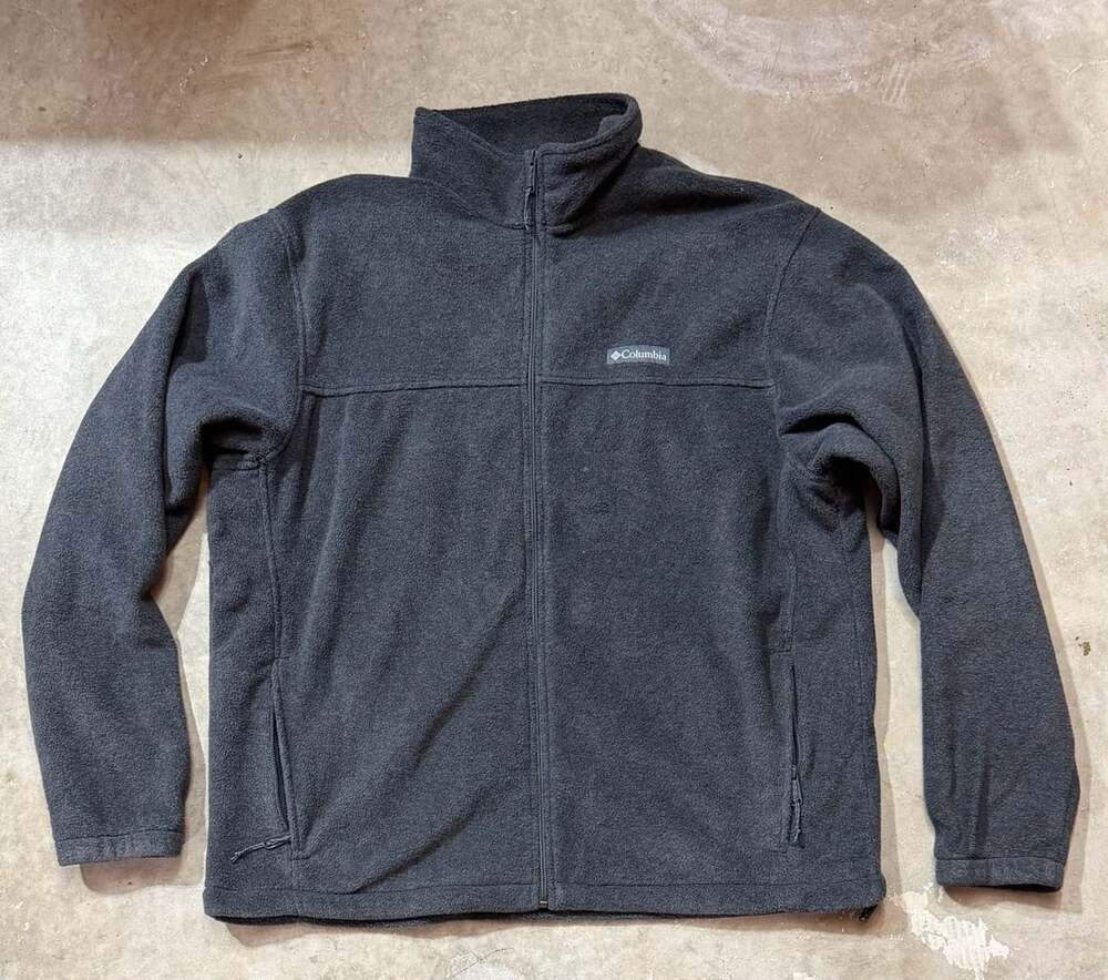 Columbia Steens Mountain 2.0 Full Zip Fleece Jacket Size XL Charcoal
